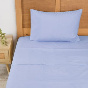 Mashini - Sábana 180 H Lisa 1.5 P Azul