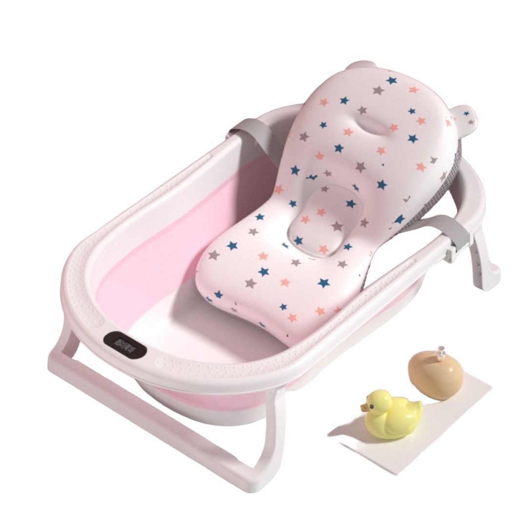 Bañera Plegable Bebé Y Malla Mas Termómetro | Jagima
