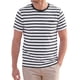 thumbnail image 1 of INSPIRE CHIC Camiseta de Hombre a Rayas de Manga Corta Casual de Verano Talla S Negro, 1 of 5