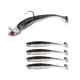 thumbnail image 2 of Cebos de pesca con anzuelo, suministros de pesca de silicona, Señuelos de pesca artificiales para salmón, trucha, leucomas, pececillos, bagre Negro, 2 of 5