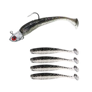 Ioensy - Cebos De Pesca Cebos De Pesca De Silicona Cebos Artificiales Para Carpa Salmón Perca Negro