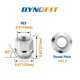 thumbnail image 2 of Tuercas Nuts Dynofit M14 x 1.5 de zinc, 24 unidades, 19 mm, hexagonales, 2 of 8
