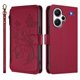 thumbnail image 2 of Funda Cartera Mariposa para [Xiaomi Redmi Note 13 Pro Plus 5G] con Soporte y Cremallera Rojo, 2 of 6