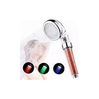 Regadera. - Cabezal De Ducha Luces Led Multicolor Regadera Teléfono Color Plateado