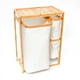 thumbnail image 1 of Cesto De Ropa Sucia Armable De Bambú Con Canastos Desplegables Wakeshome, 1 of 7