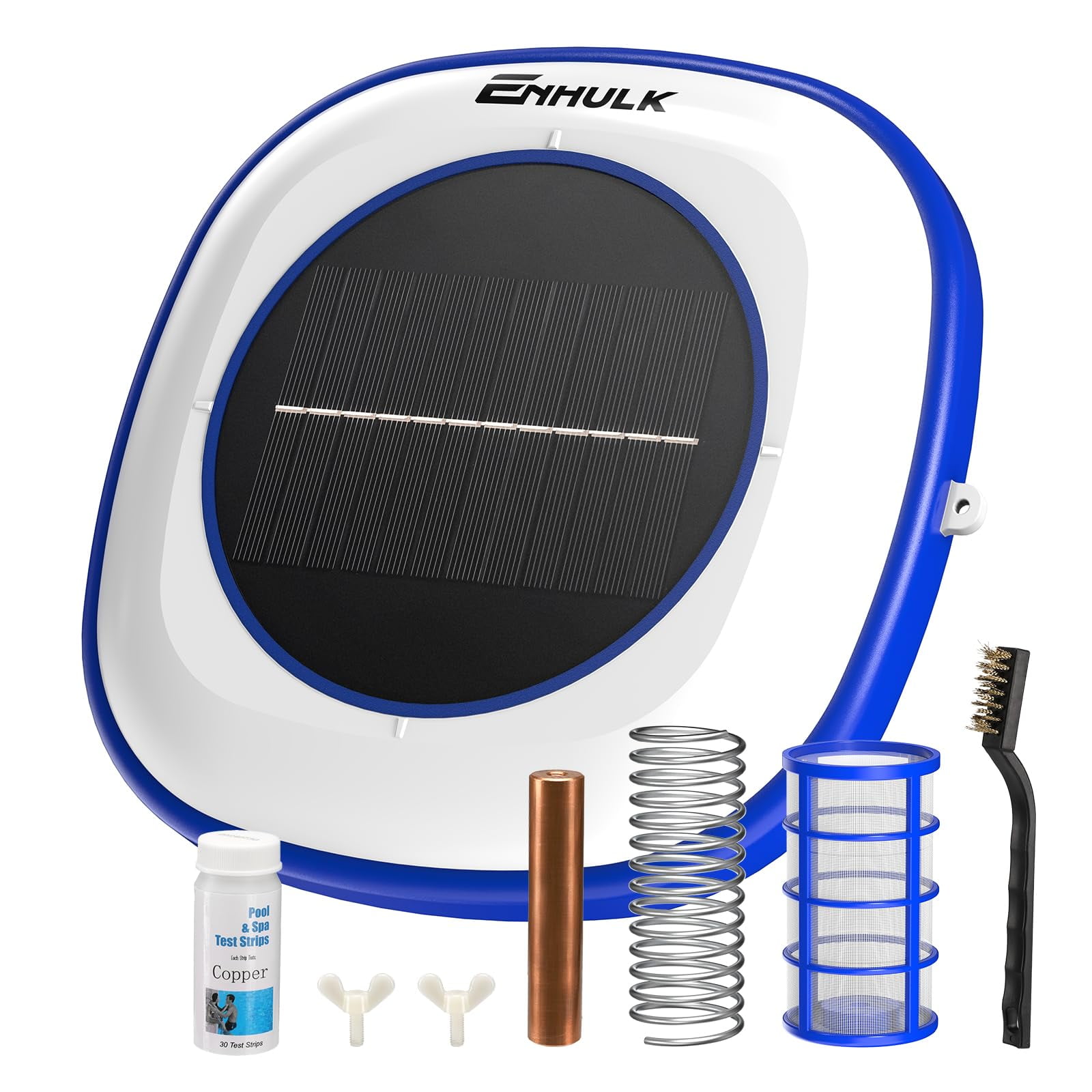 Ionizador Solar Para Piscinas Enhulk, Limpiador De Agua Flotante, Azul