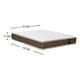 thumbnail image 3 of Colchon New Canaima 2 plazas Chocolate 150x190x26 Cm, 3 of 3