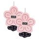 thumbnail image 1 of REGALWOVEN Toallas de Mano Colgantes en Forma de Flor, Toallas Decorativas de Felpa Suave Súper Absorbente con Letra para Cocina, Baño, 11" x 9" Rosa 2pk, 1 of 6