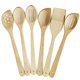 thumbnail image 1 of Set de 6 cucharas de cocina de madera natural de haya ECOSALL, 1 of 9