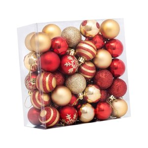 Magideal - 50X Adornos De Bolas De Navidad, Adornos Artesanales, Colgantes Decorativos, Bolas Colgantes Para Decoración De Árboles, Bodas, Navidad, Compromiso En
