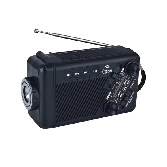 Radio Emergencia Mlab Solar y Dinamo Con Lampara Recargable 9585