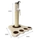 thumbnail image 2 of Rascador De Patita Beige Para Gatos Con Juguete Colgante, 2 of 3