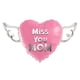 thumbnail image 1 of Globo Conmemorativo En Forma De Corazón De 17 Para Mamá Con Alas De Ángel Regalo De Condolencia Celebración De La Vida Globo De Foil Para Recuerdo (rosa), 1 of 5