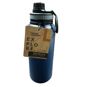 Botella Metálica 1000Ml National Geographic Negro