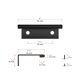 thumbnail image 4 of Tirador para gabinete Richelieu BP989833990 de 33 mm negro cepillado, 4 of 9