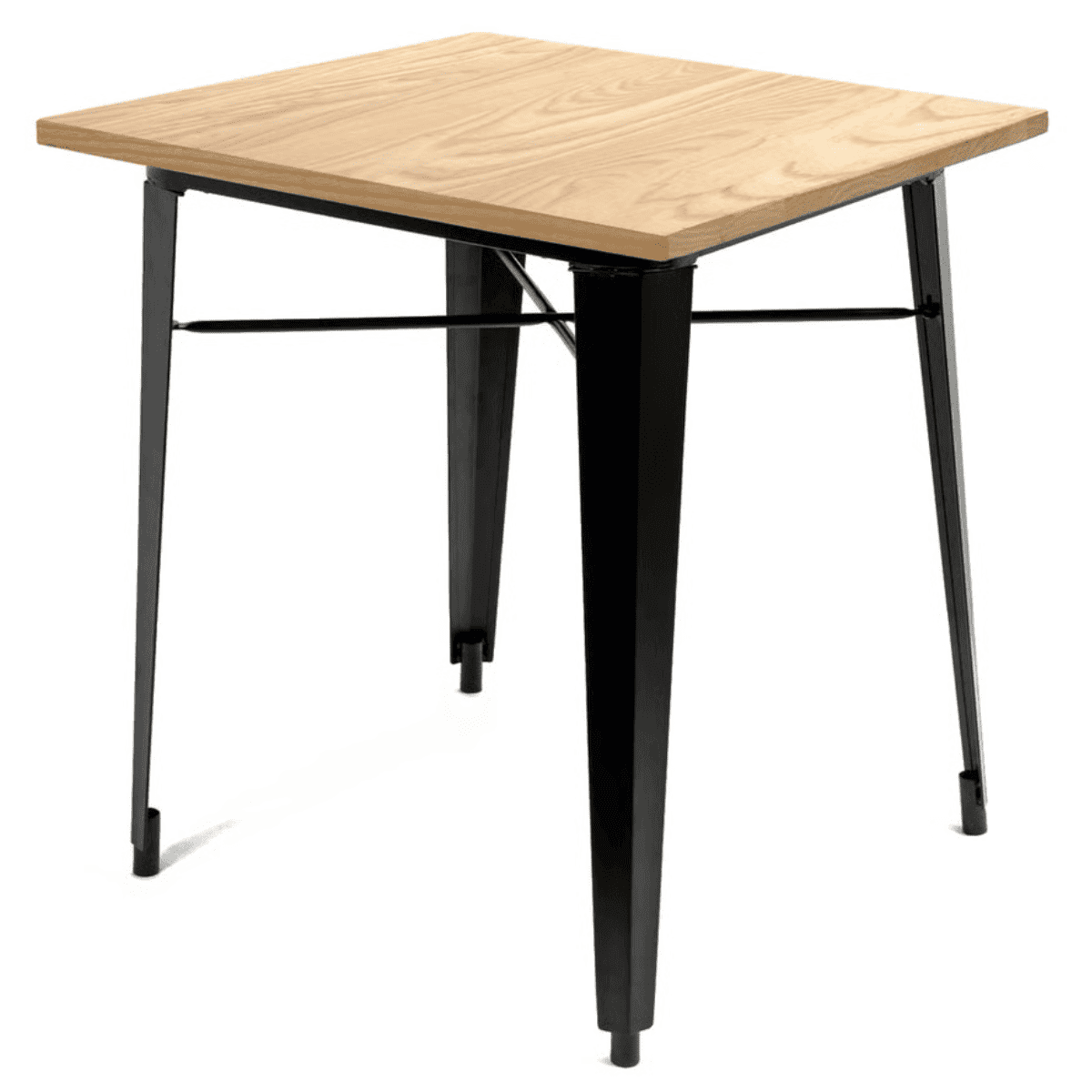 Moboi - Mesa Comedor Tolix Madera 70x70x75cm