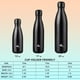 thumbnail image 4 of Botella De Agua 350 Ml De Acero Inoxidable Aislada Negra, 4 of 7