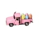 thumbnail image 4 of Coche De Pascua Rosa Con 5 Huevos, Decoración Navideña De Primavera Para Festival Al Aire Libre, Hogar, 4 of 5