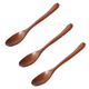 thumbnail image 1 of Cuchara de madera de mango largo, cuchara de arroz de madera maciza, cuchara de postre, cuchara y tenedor hechos a mano, vajilla, 1 of 5