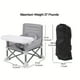 thumbnail image 2 of Baby Seat Booster, Toddler Foldable Camping Chair, Compact Portable Feeding Chair For Boys Girls With Safety Belt/Food Tray/Travel Bag, 2 of 4