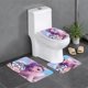 thumbnail image 1 of My Little Pony Juego de 3 alfombras de baño de coral fleece: tapete de baño + alfombra de inodoro en forma de U + funda de tapa de inodoro en forma de O, 1 of 6