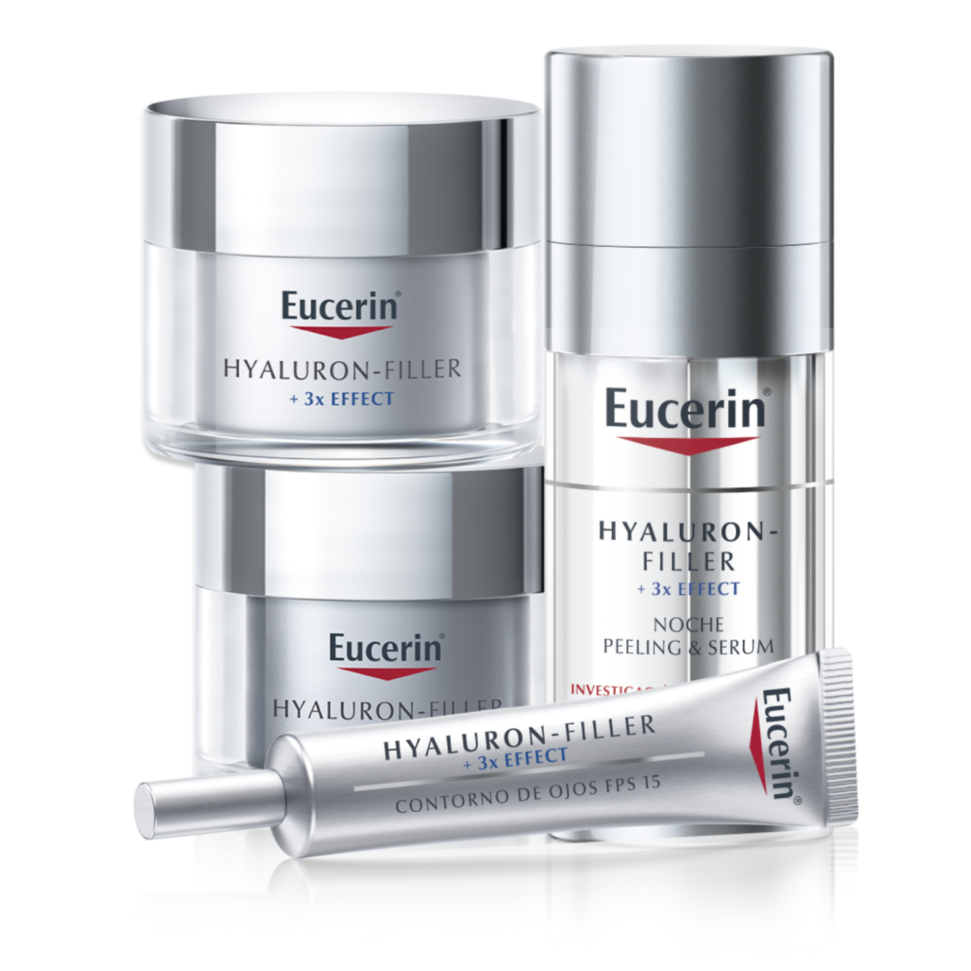 Eucerin Pack Rutina Hyaluron Filler Dia+Ojo+Serum Noche