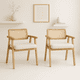 thumbnail image 2 of Pack de 2 Sitiales Acolchado Chandigarh Butaca Rattan - Madera, 2 of 4