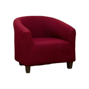 Genérico - Juego De 2 Fundas Poltrona Sofa Texturizada Ajustable Burdeo