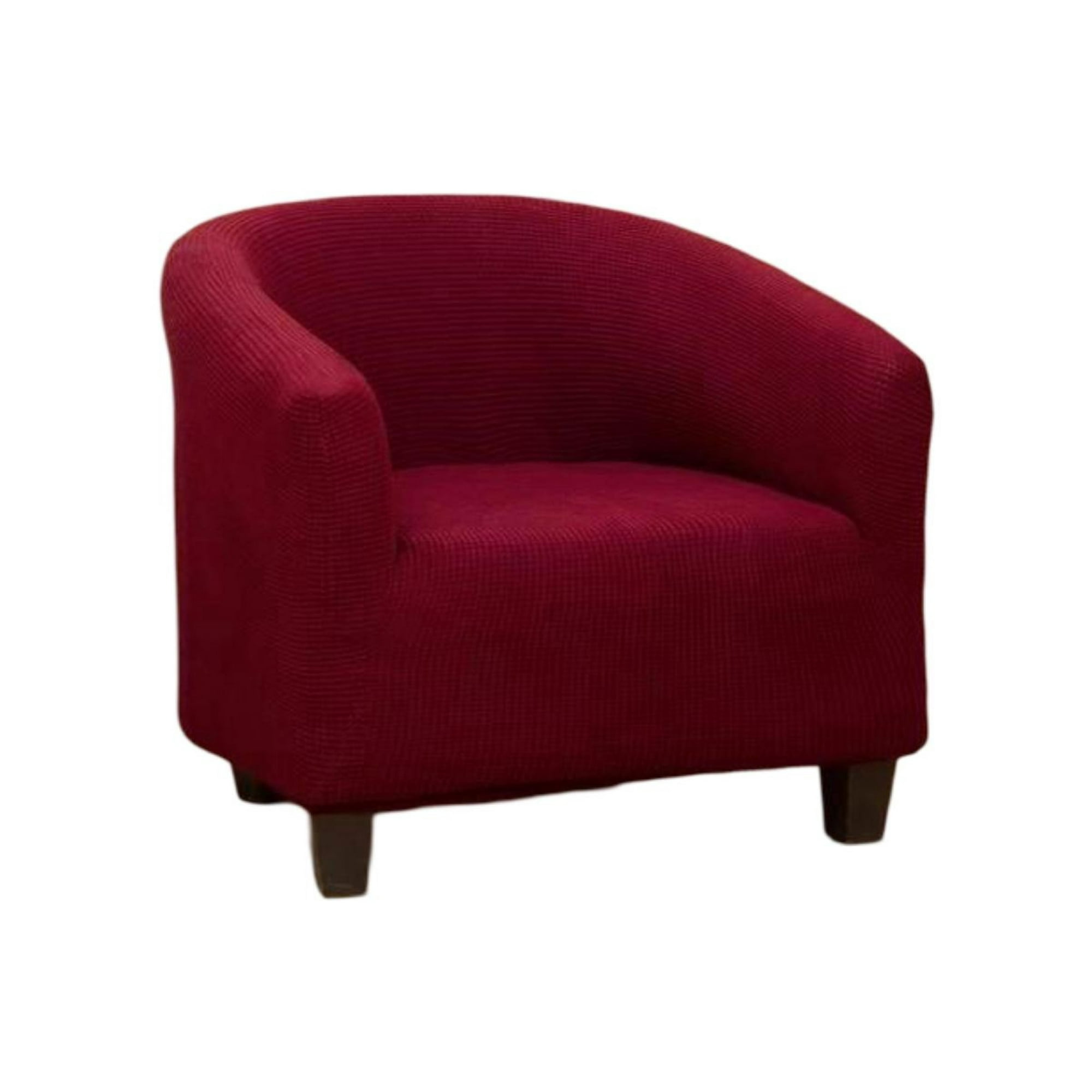 Genérico - Juego De 2 Fundas Poltrona Sofa Texturizada Ajustable Burdeo