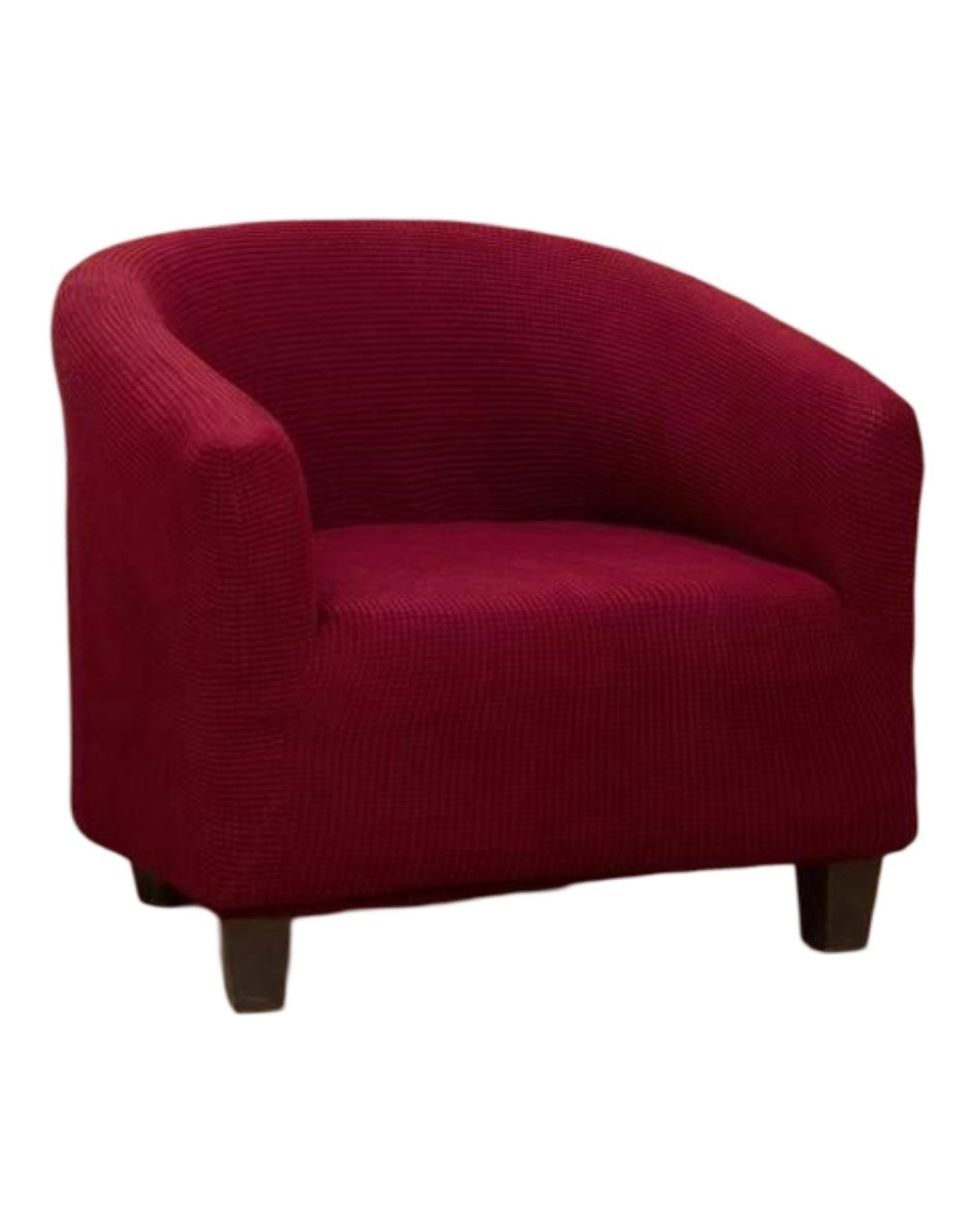 Genérico - Juego De 2 Fundas Poltrona Sofa Texturizada Ajustable Burdeo