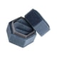 thumbnail image 4 of Caja De Anillo Caja De Regalo Empaquetado De Joyería Caja De Regalo Hexagonal Para Propuesta Gris Azul, 4 of 5