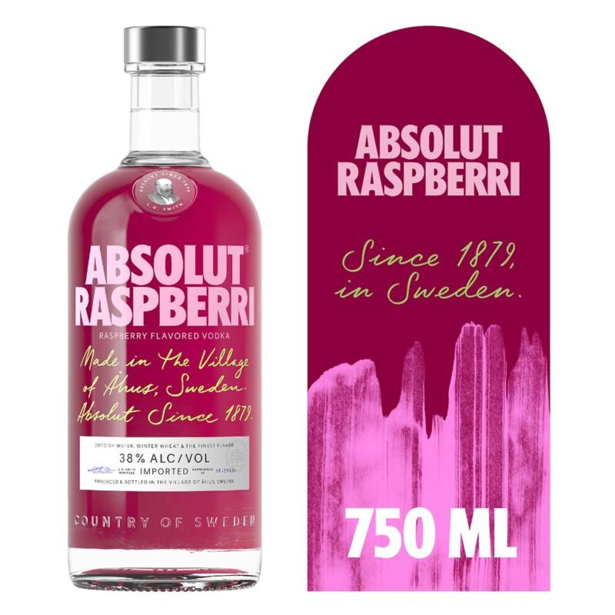 Vodka Raspberri 38° Botella 750 ml Absolut