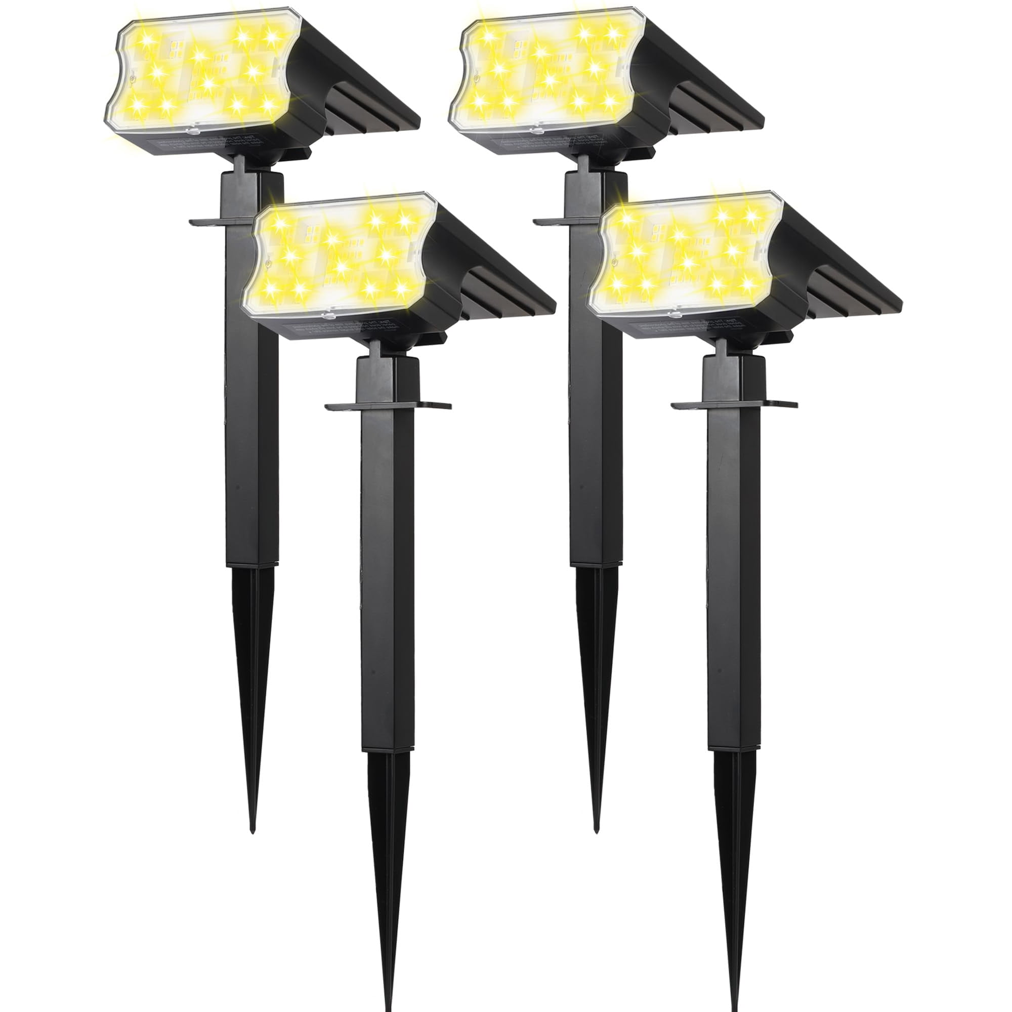 Hggh - Luces Solares Para Exteriores Impermeables Ip67 60 Led 3 Modos