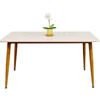 Oh! Mi Hogar ® - Mesa De Comedor Rectangular De Cuarzo Calacatta Soft 180X100Cm