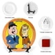 thumbnail image 3 of Plato Decorativo de Porcelana El Gordo y El Flaco Desmarcar 15 cm, 3 of 6