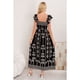 thumbnail image 3 of Maxi Vestido Verano Largo Mujer Estampado Geometrico Casual 3362, 3 of 3