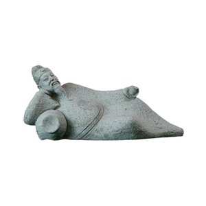 Magideal - De De Resina Poesía Tradicional Estatuilla Estatua Fengshui Artesanía Paisaje Submarino Mini Jardín, Jardín De Hadas Uso Colección Fácil Bebida Mentirosa