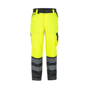 T-World - Pantalon Alta Visibilidad Bi-Color Clase 2 Amarillo/Gris