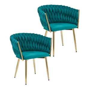 Habita2 Chile - Pack 2 Sitiales Queen Terciopelo - Verde