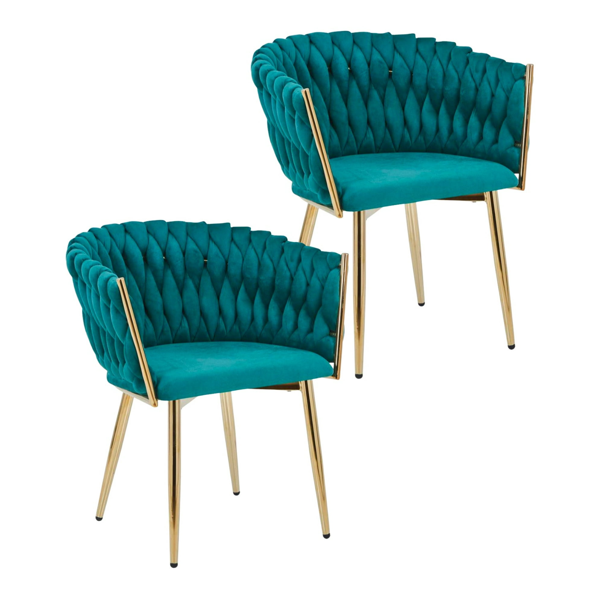 Habita2 Chile - Pack 2 Sitiales Queen Terciopelo - Verde