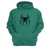 Genérico - Polerón Canguro Hombre Arácnido Verde Aguamarina Talla Xs Unisex