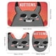 thumbnail image 3 of Juego de Cortina de Baño y Alfombras Desmarcar Gatitos Explosivos 4 Piezas, 3 of 6
