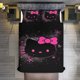 thumbnail image 1 of Black Pink Hello Kitty Comforter Twin SizeComforter Set for Kids Girls3Pcs Bedding Set Printed Comforter with 2 PillowcasesDown AlternativeSoft and Lightweight Bed Sheets, 1 of 5