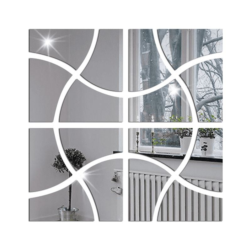 Genérico - Set Espejo Vinilo Pared Adhesivo Jm291 Decorativo Acrílico