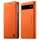 thumbnail image 1 of Funda Billetera de Cuero para [Google Pixel 6a], Bloqueo RFID, Tarjetas y Soporte Naranja, 1 of 5