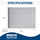 thumbnail image 2 of Filtro antigrasa de aluminio de repuesto para campanas extractoras, Broan-nuTone, 2 of 5