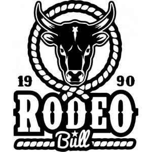 Rienda Libre Graphics - Decomural Rodeo Bull Cowboy Western Ws-46294