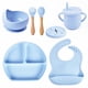 thumbnail image 1 of Set De Alimentacion Silicona Celeste 6 Piezas, 1 of 2