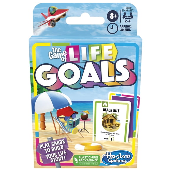 Juego de cartas Hasbro Gaming The Game of Life Goals 2-4 jugadores 8+