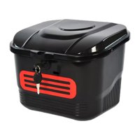 Magideal - Cesta Para Bicicleta, Soporte Para Cesta De Almacenamiento, Organizador De Artículos Diversos, Accesorios Gruesos, Fácil De Instalar Con Tapa, Estante